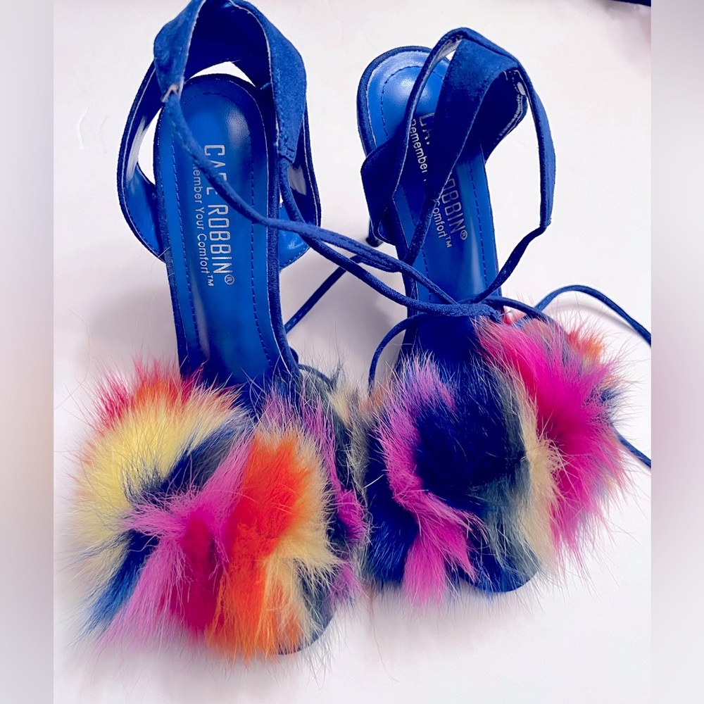 Opened toe heels